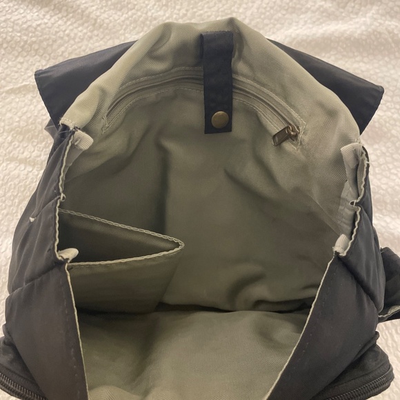 Derek Alexander Crossbody Nylon Bag Black with Brown Trim‎ - Picture 3 of 7